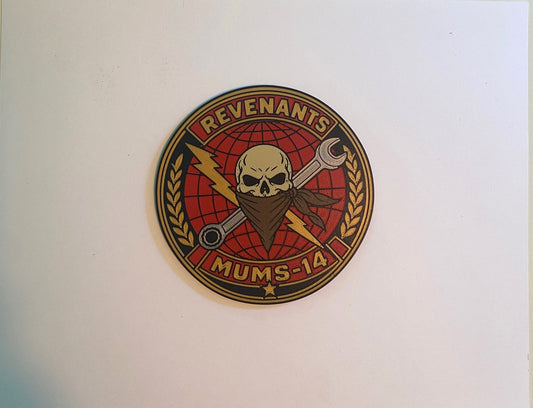 Marine Unmanned Maintenance Squadron 14 3D printed emblem