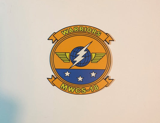 Marine Wing Communications Squadron 18 3D printed emblem
