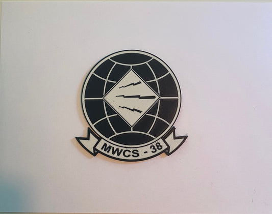 Marine Wing Communications Squadron 38 3D printed emblem