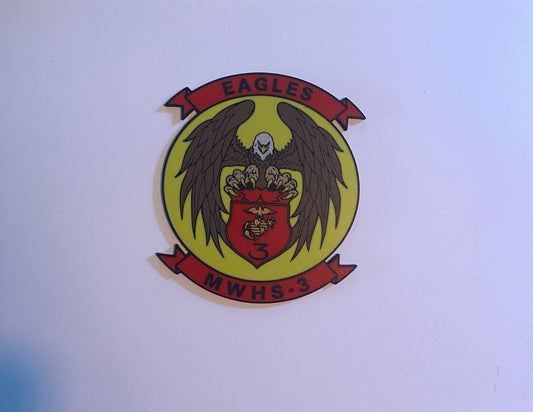 Marine Wing Headquarters Squadron 3 3D printed emblem