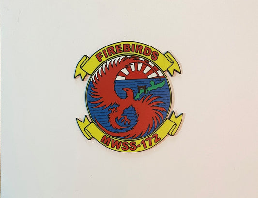 Marine Wing Support Squadron 172 3D printed emblem product photo