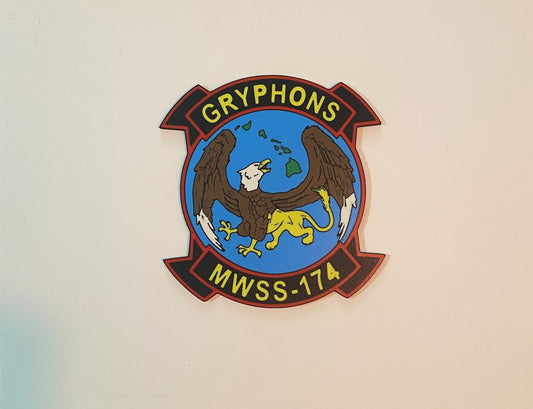 Marine Wing Support Squadron 174 3D printed emblem product photo