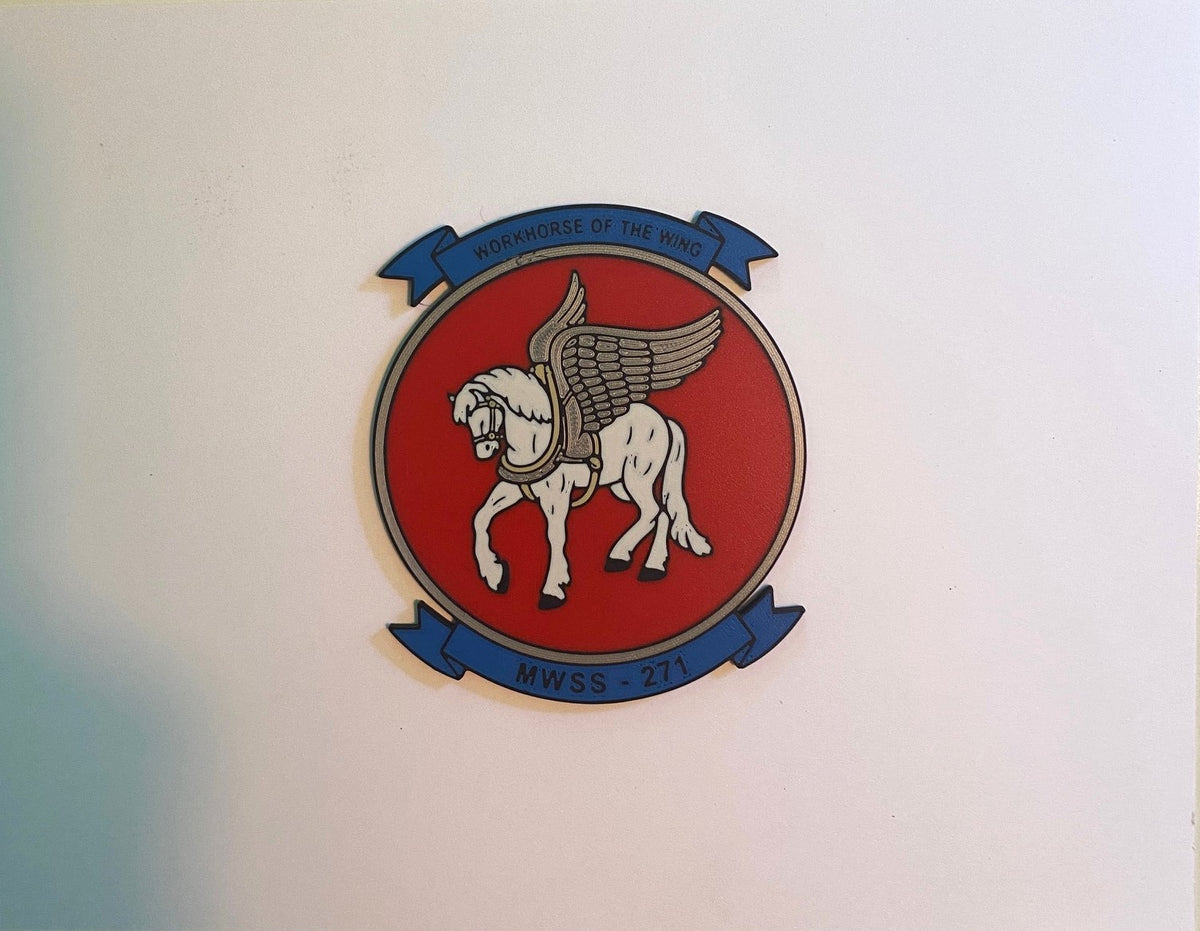 Marine Wing Support Squadron 271 3D printed emblem