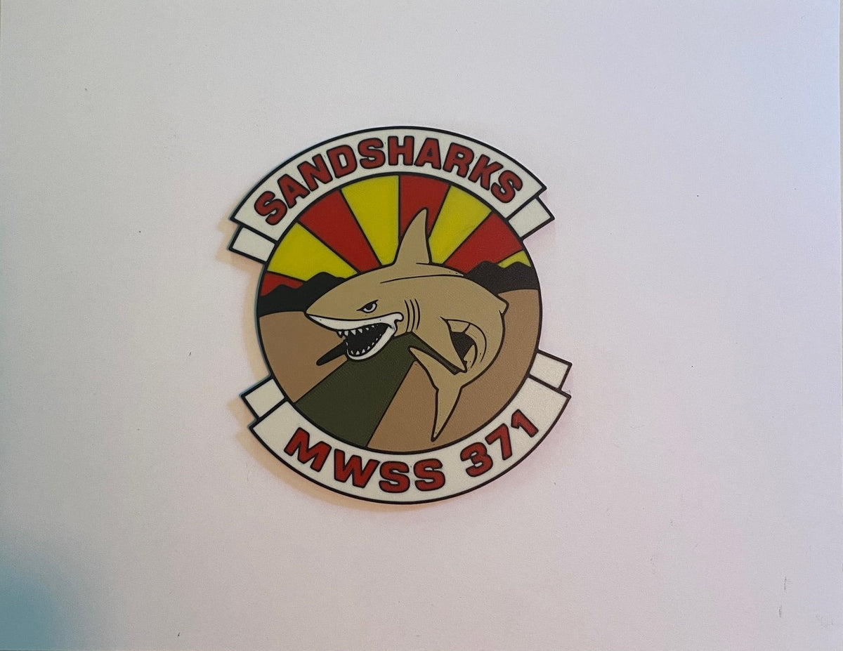 Marine Wing Support Squadron 371 3D printed emblem