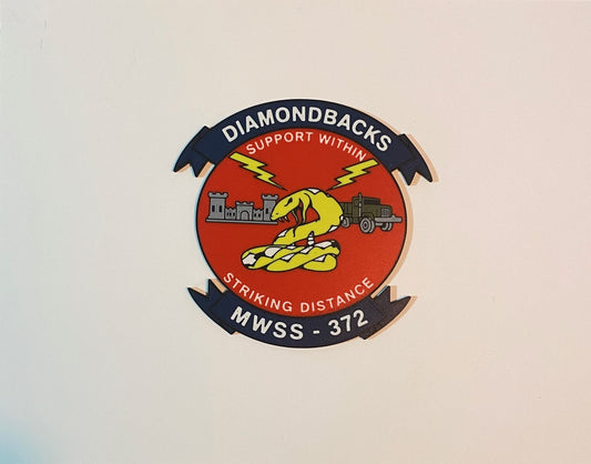 Marine Wing Support Squadron 372 3D printed emblem