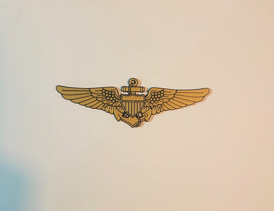 Naval Aviator Wings 3D printed display