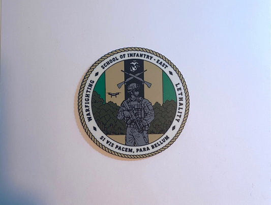 School of Infantry East 3D printed emblem