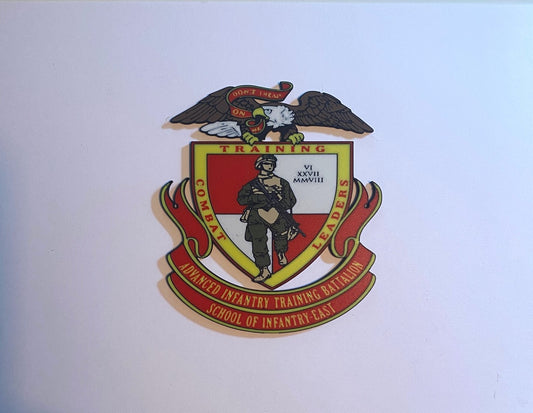 Advanced Infantry Training Battalion School of Infantry East 3D printed emblem