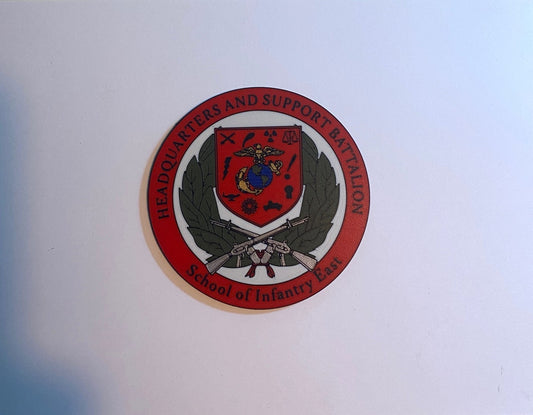 Headquarters and Support Battalion School of Infantry East 3D printed emblem
