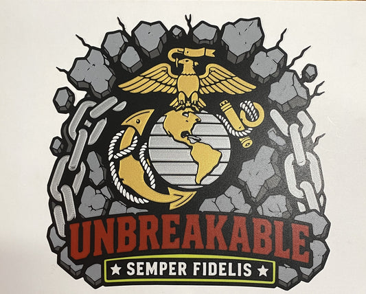 Unbreakable Marine Corps emblem