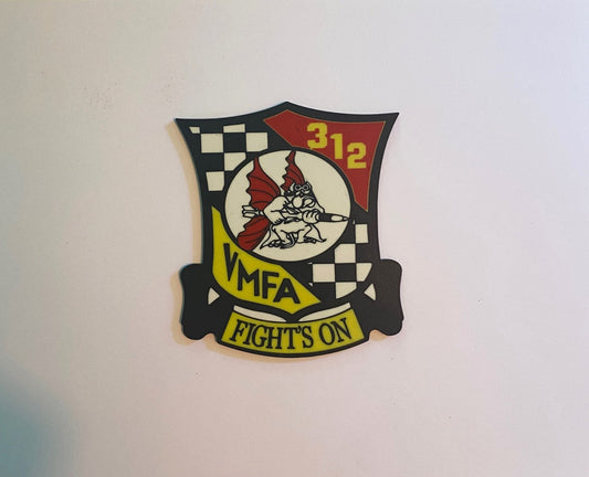 Marine Fighter Attack Squadron 312 3D printed emblem