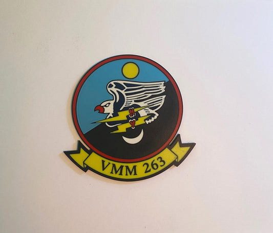 Marine Medium Tiltrotor Squadron 263 3D printed emblem