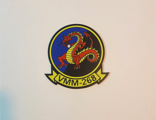 Marine Medium Tiltrotor Squadron 268 3D printed emblem