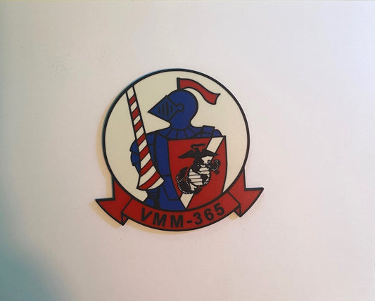 Marine Medium Tiltrotor Squadron 365 3D printed emblem