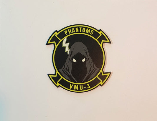 Marine Unmanned Aerial Vehicle Squadron 3 3D printed emblem product photo